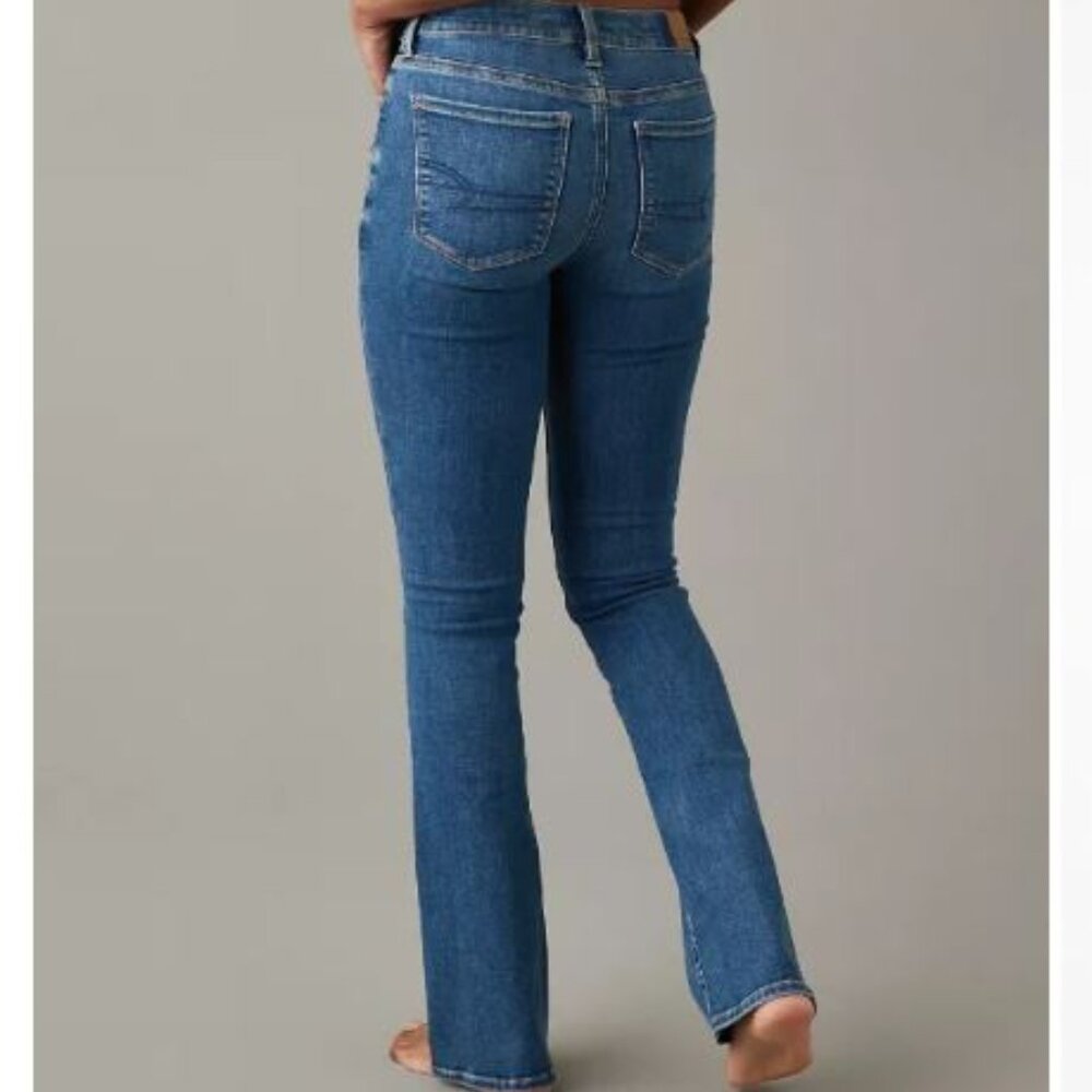 AE High waisted skinny kick jeans- indigo